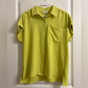 Calvin Klein Women’s Short Sleeve Button up Top Size S
